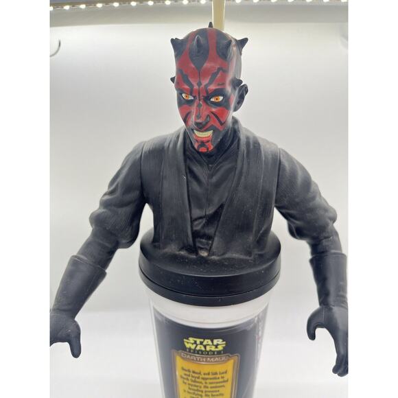 Star Wars Darth Maul Cup Topper Included Taco Bell, KFC, Pizza Hut 1999 Vintage - Picture 3 of 11